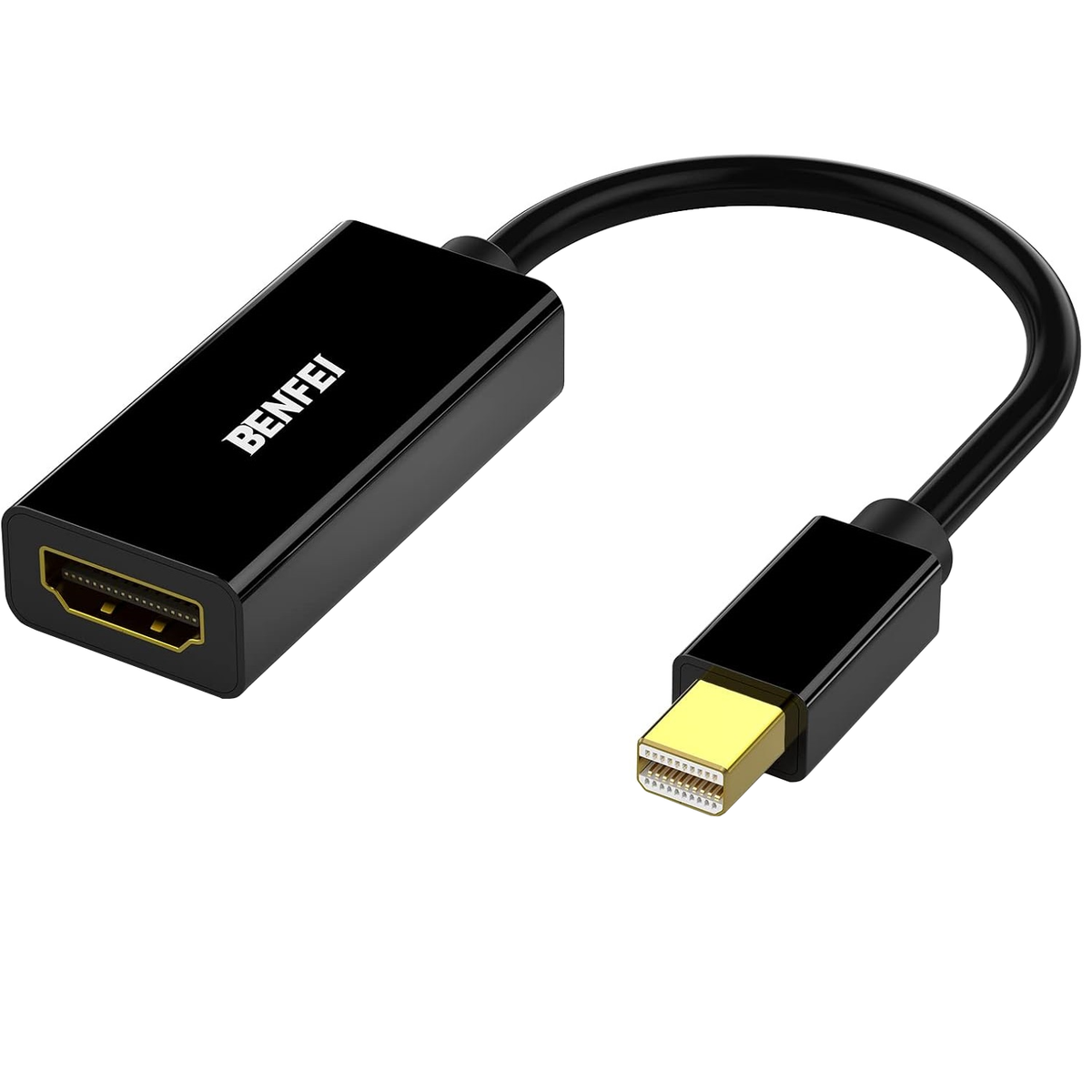 Benfei Videoadapteri, MiniDisplayPort - HDMI, 1080P, Musta
