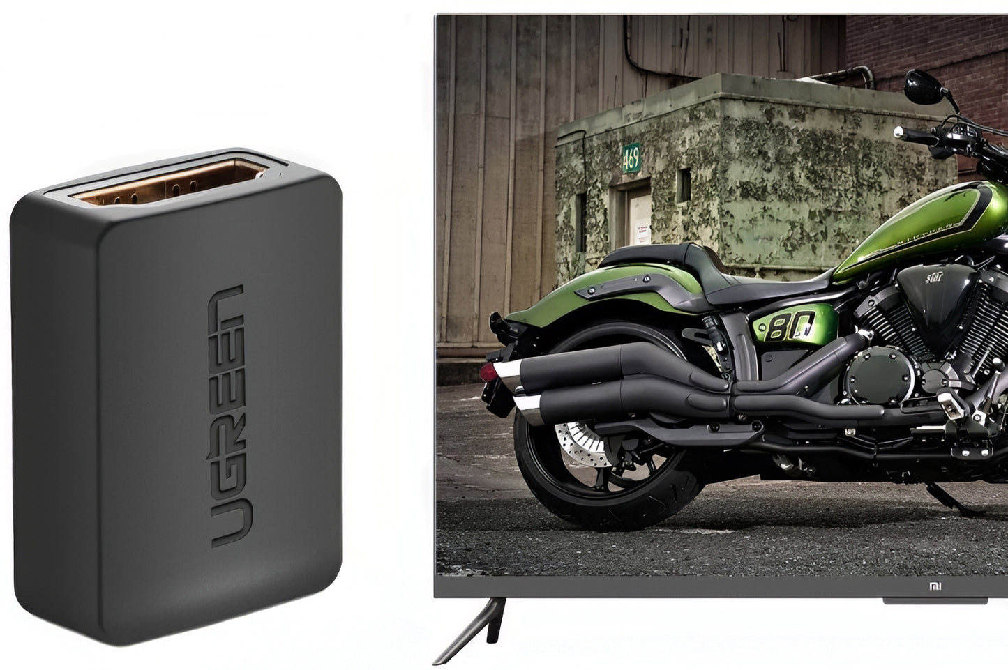UGREEN HD112 -videomuunnin, HDMI - HDMI, 4K, Musta
