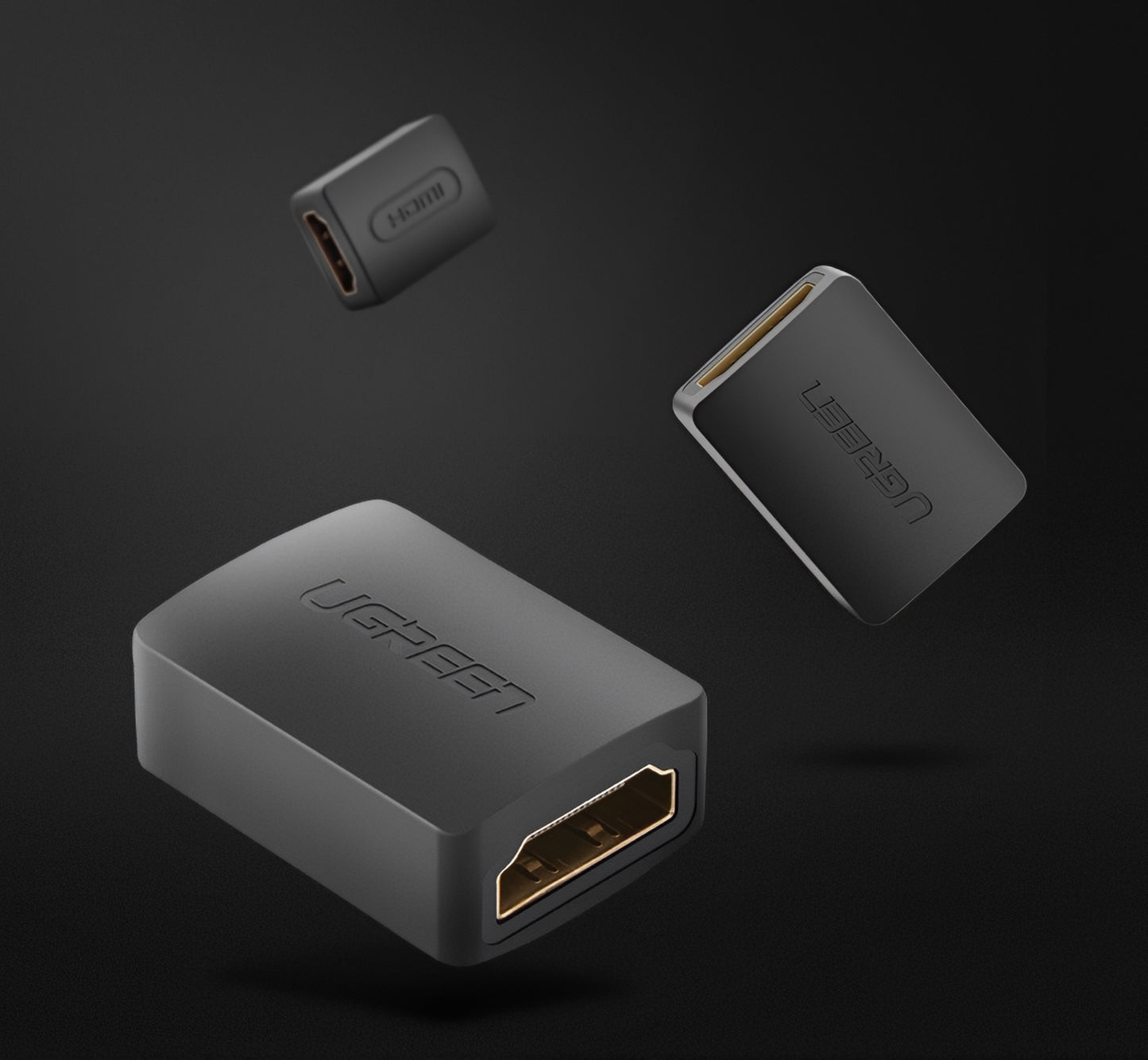 UGREEN HD112 -videomuunnin, HDMI - HDMI, 4K, Musta