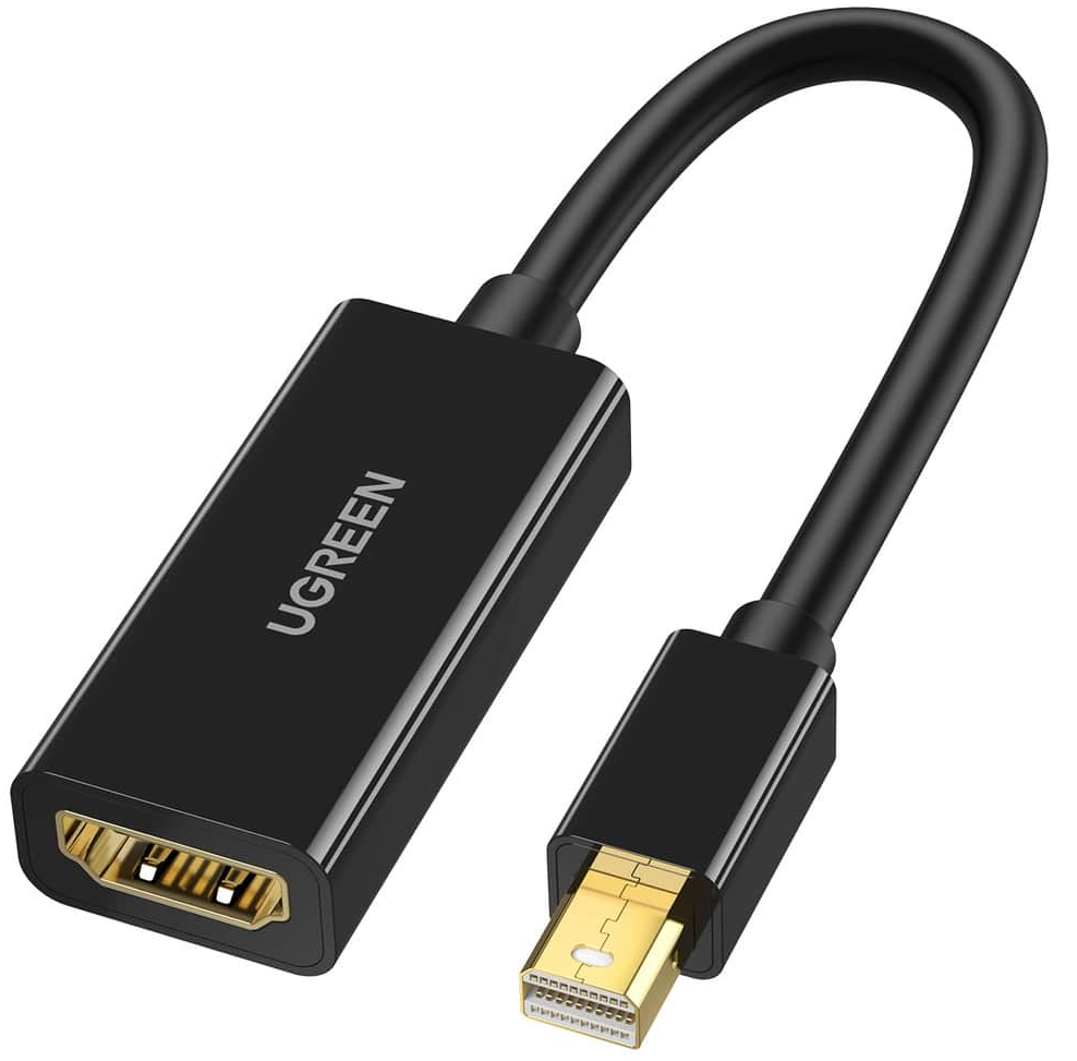 UGREEN MD112 Videoadapteri, MiniDisplayPort - HDMI, 4K, Musta