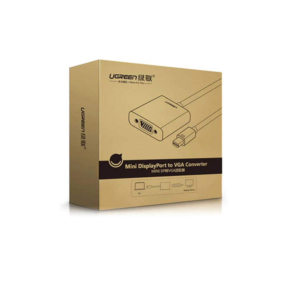 UGREEN Videoadapteri, MiniDisplayPort - VGA, 1080P, Musta