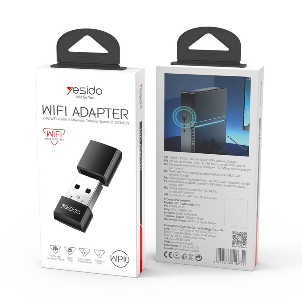 Langaton sovitin Yesido WP10, 150Mbps, Musta
