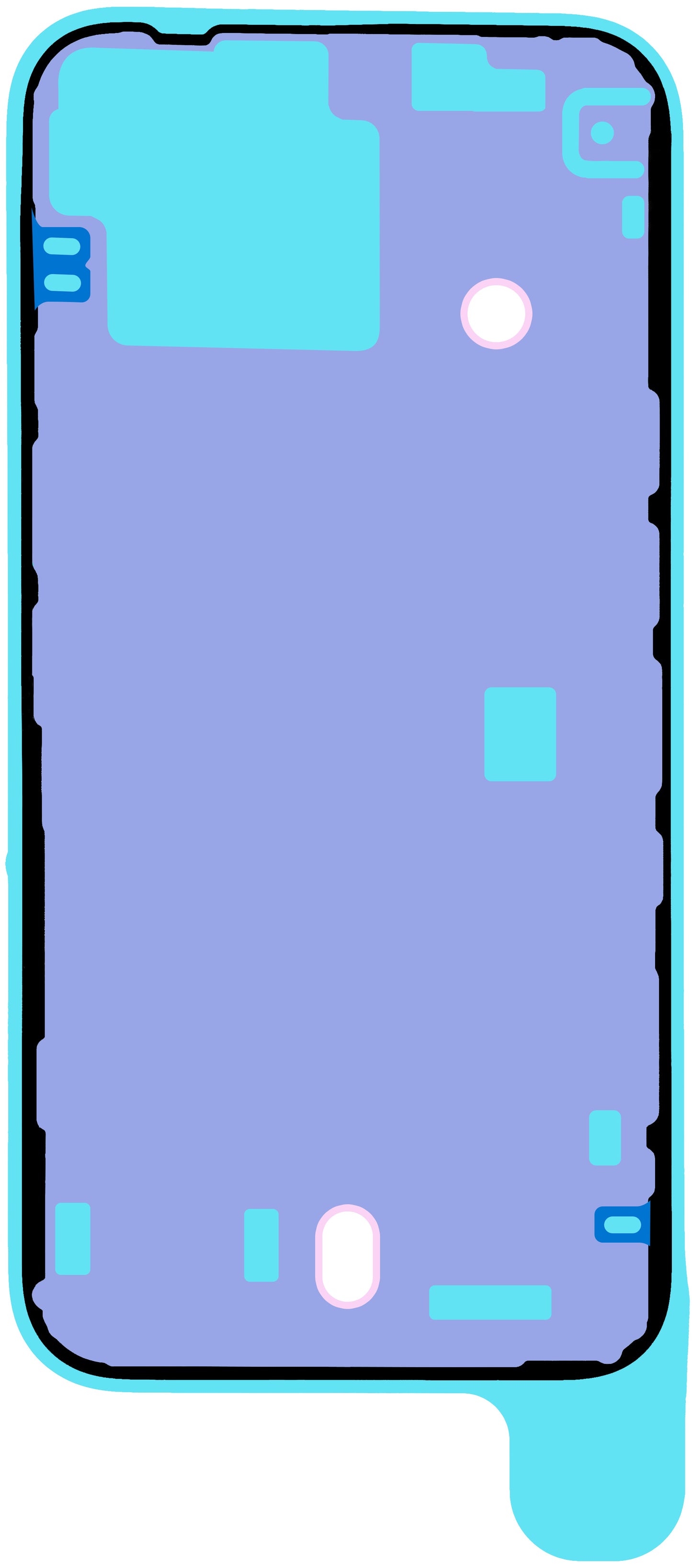 Apple iPhone 16e Battery Cover Adhesive, Service Pack 923-12052