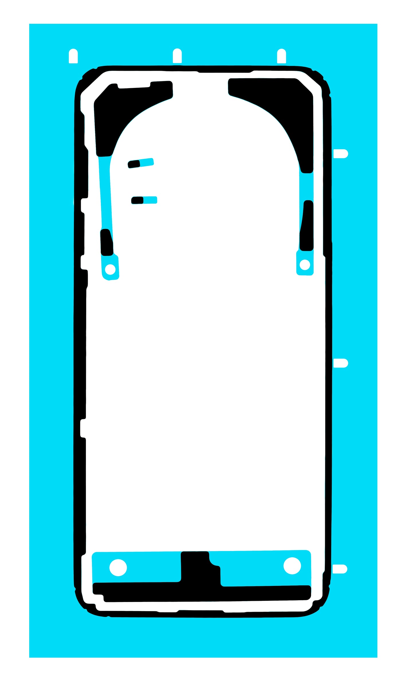 Battery Cover Adhesive Honor Magic7 Pro, Service Pack 5163AELQ