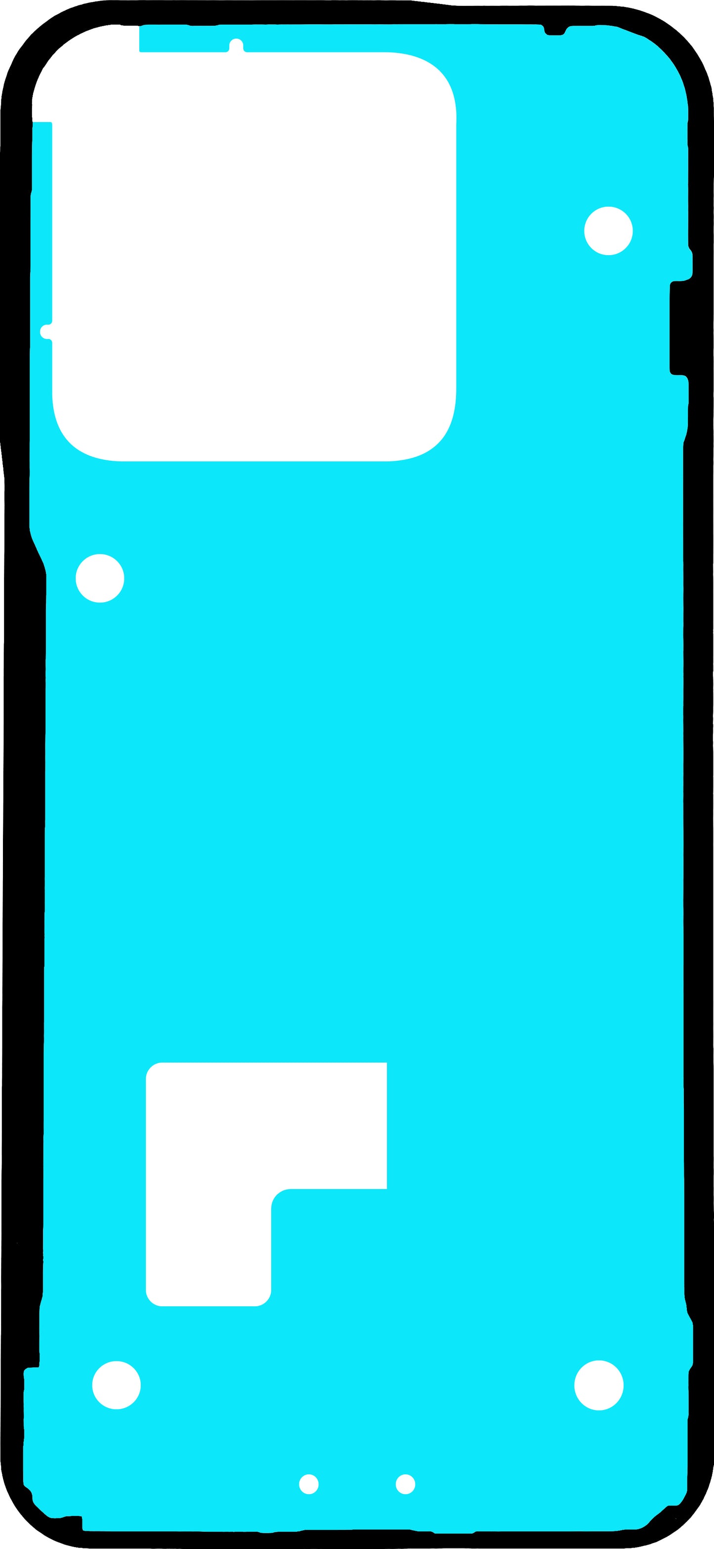 Motorola Edge 70 Pro akun kansi -liima, Service Pack 5D78C32520