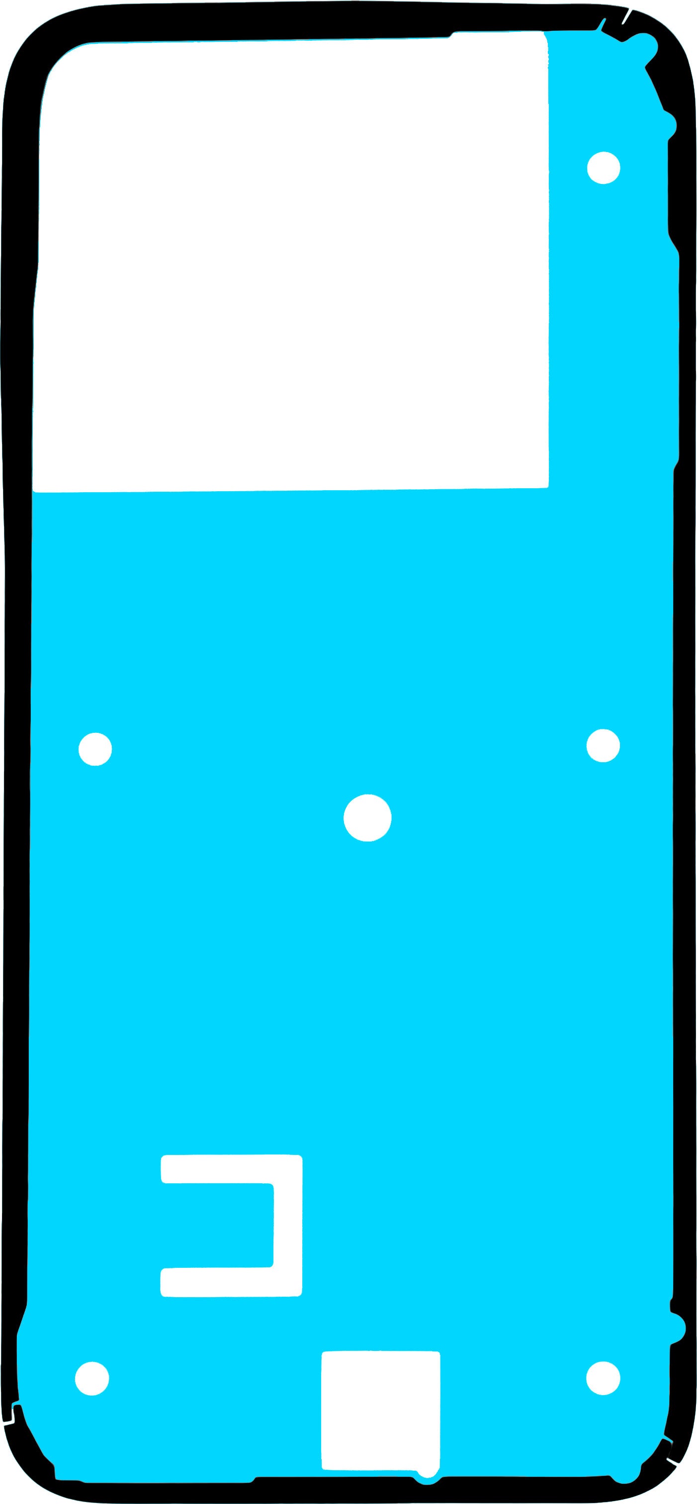 Motorola Moto G77 / G67 näytön liima, Service Pack 5948C32027