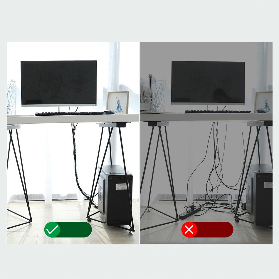 Baseus Circle -kaapelien järjestäjä, Velcro, 3m, Musta ACMGT-F01