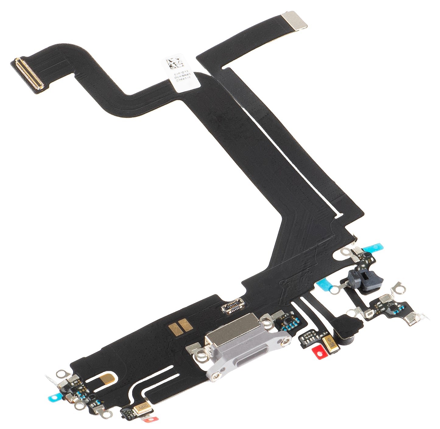 Latausliittimellä varustettu nauha - Mikrofoni Apple iPhone 14 Pro Max, Hopea