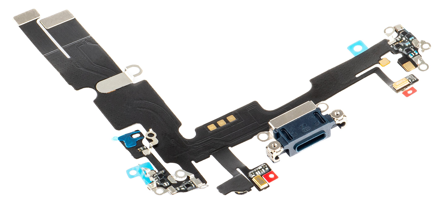 Otsapanta latausliittimellä - Apple iPhone 14 Plus -mikrofoni, musta