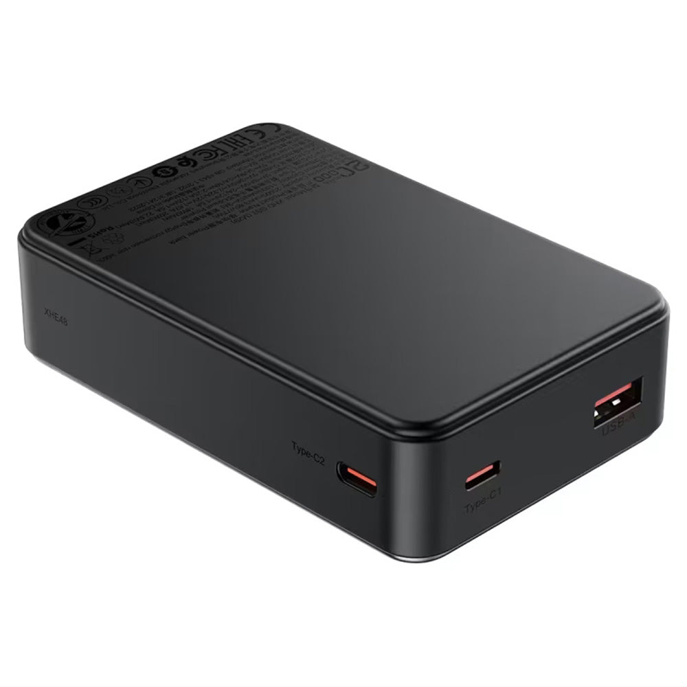 Acefast M29 ulkoinen akku, 20000mAh, 22.5W, QC + PD, 1 x USB-A - 2 x USB-C, Musta