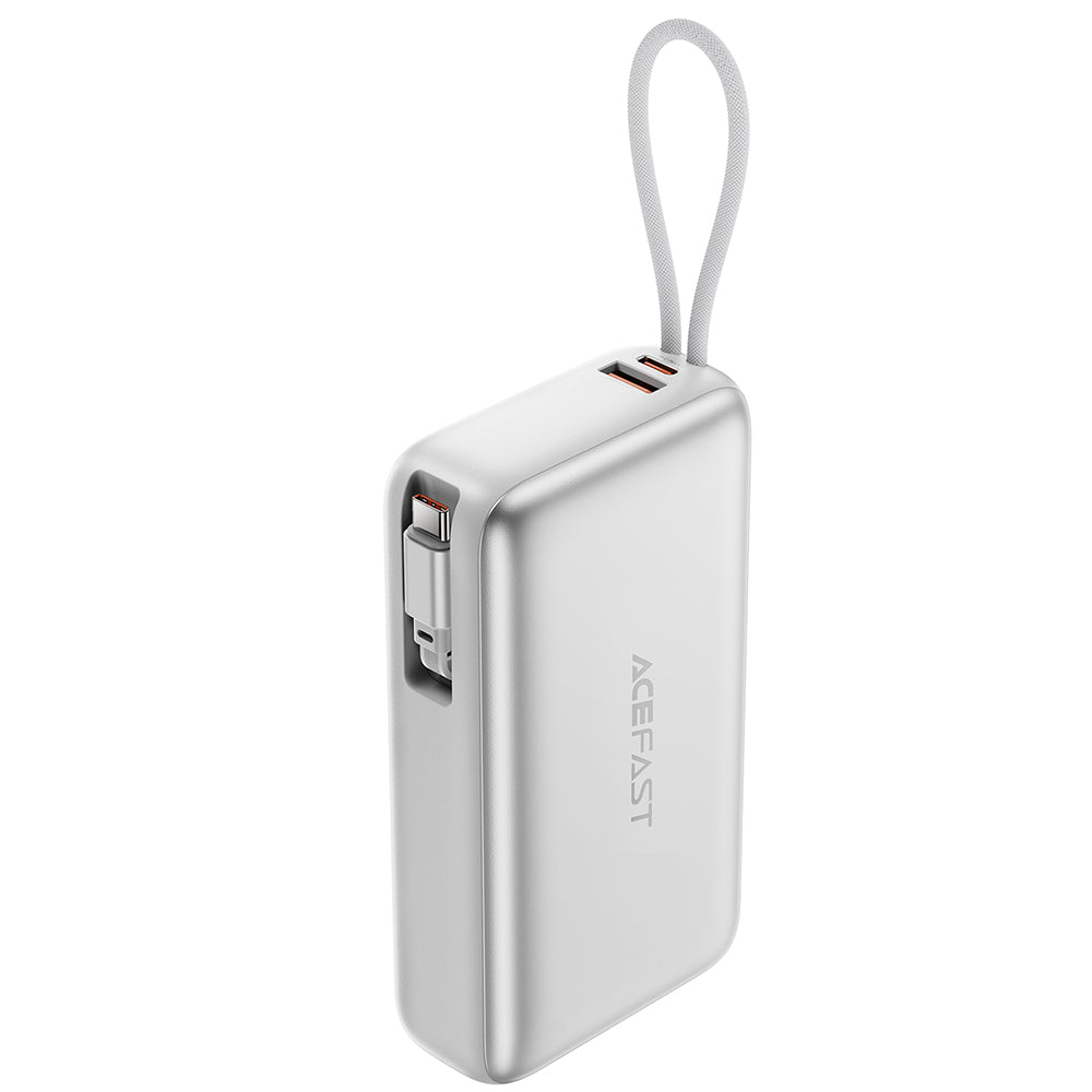 Ulkoinen akku Acefast M34, 20000mAh, 45W, QC + PD, 1 x USB-A - 2 x USB-C, Hopea