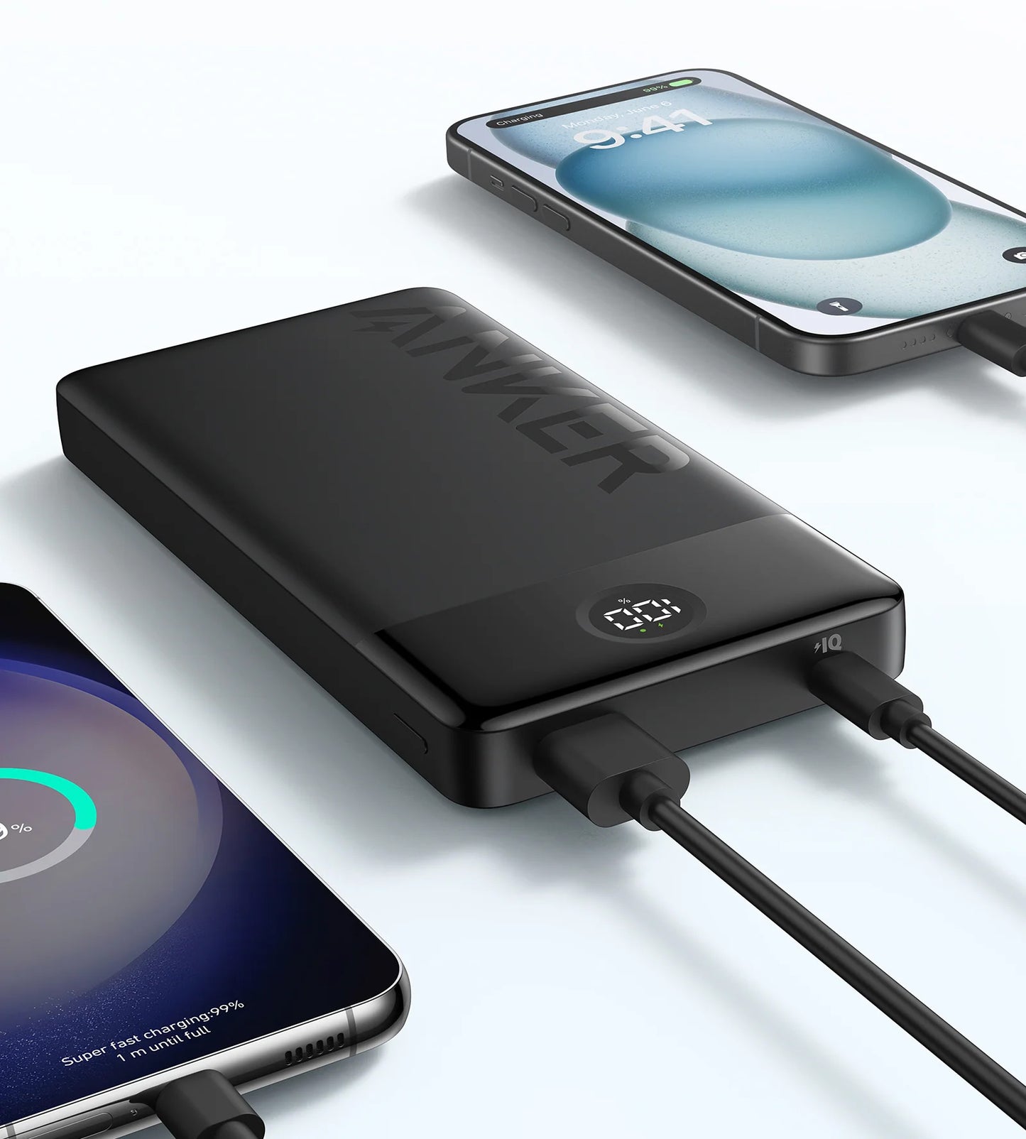 Anker PowerCore 326 ulkoinen akku, 20000mAh, 15W, 1 x USB-A - 1 x USB-C, musta A1367G11