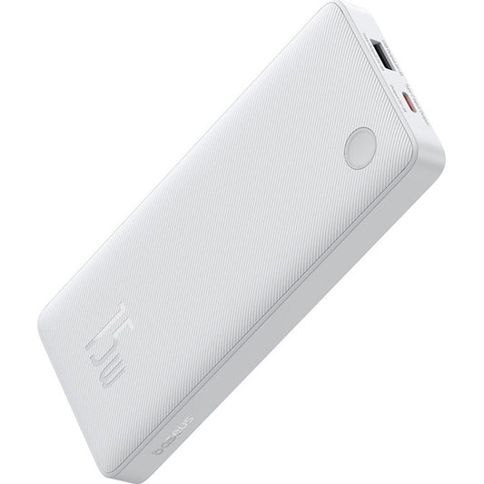 Baseus Airpow Lite ulkoinen akku, 10000mAh, 15W, 1 x USB-A - 1 x USB-C, valkoinen