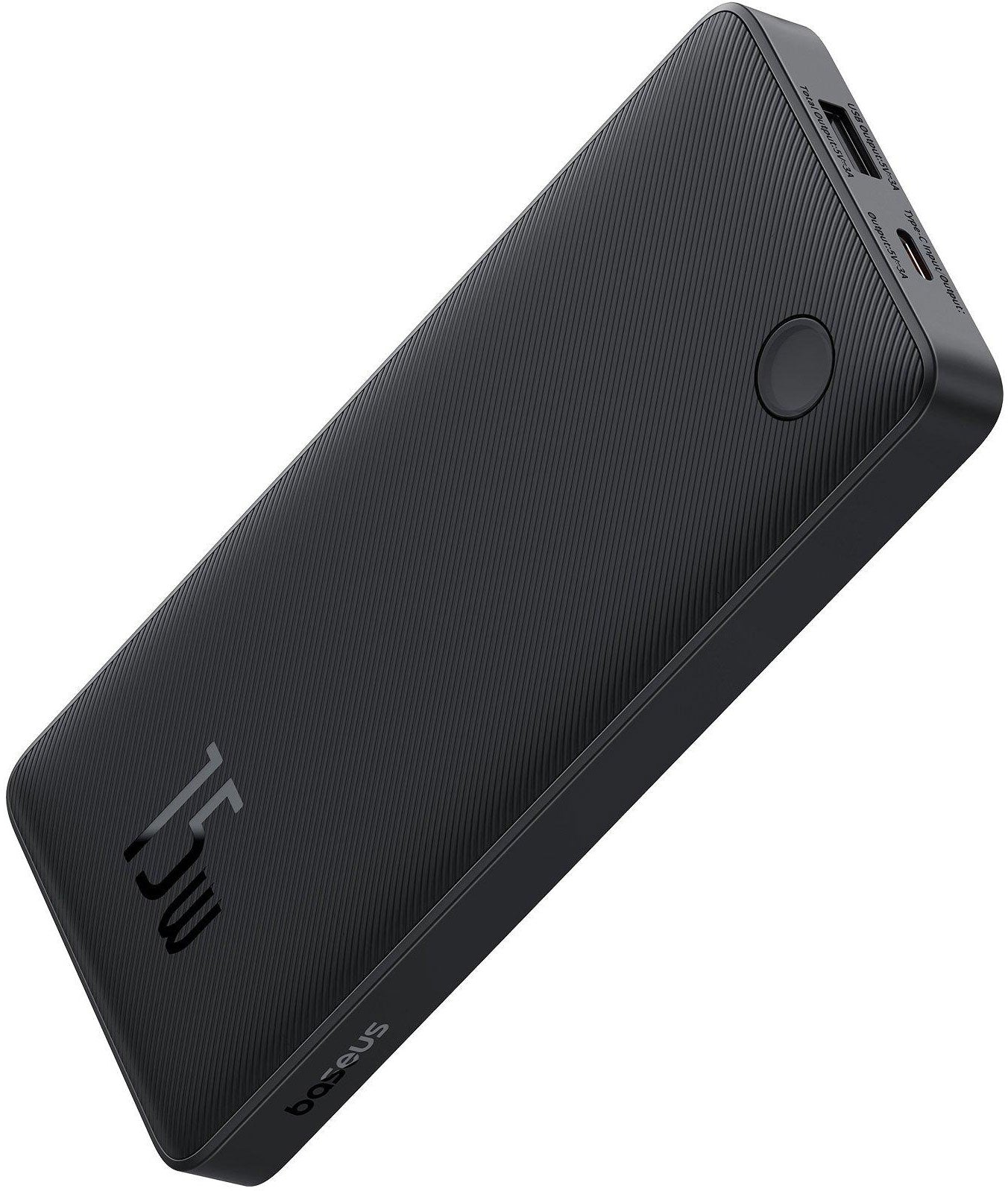 Baseus Airpow Lite ulkoinen akku, 10000mAh, 15W, 1 x USB-A - 1 x USB-C, musta P10067500123-00