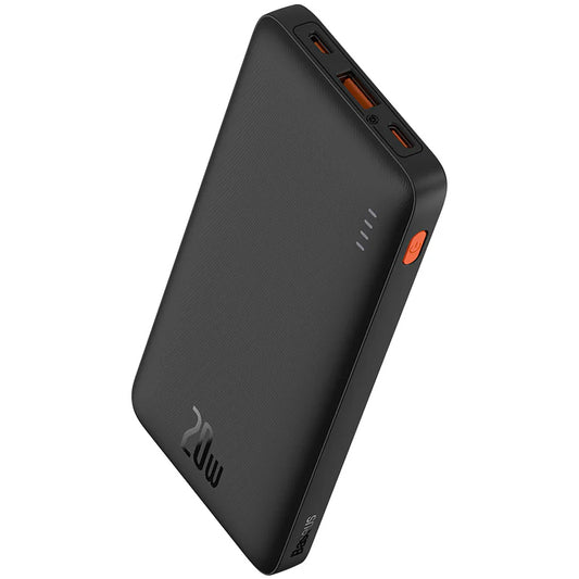 Baseus Airpow ulkoinen akku, 10000mAh, 20W, QC + PD, 1 x USB-A - 1 x USB-C, musta PPQD090001