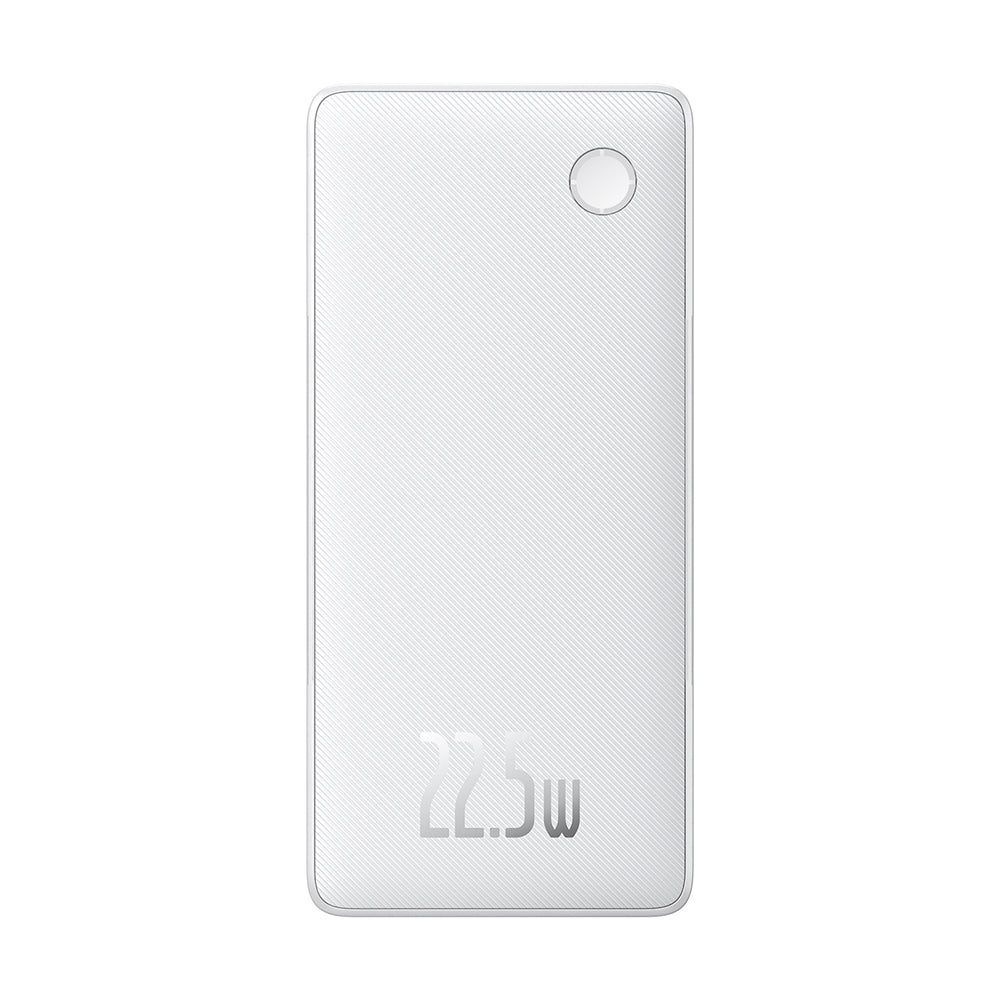 Baseus Airpow Lite ulkoinen akku, 10000mAh, 22.5W, QC + PD, 1 x Lightning - 1 x USB-A - 2 x USB-C, Valkoinen P10067501213-00