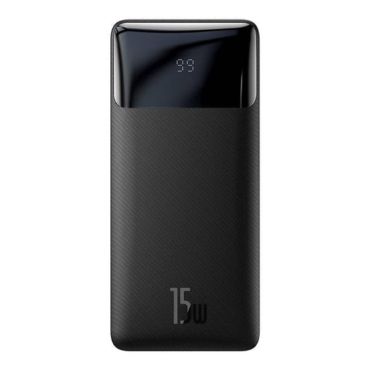 Baseus Bipow ulkoinen akku, 30000mAh, 15W, 1 x USB-C - 2 x USB-A, musta PPBD05050201