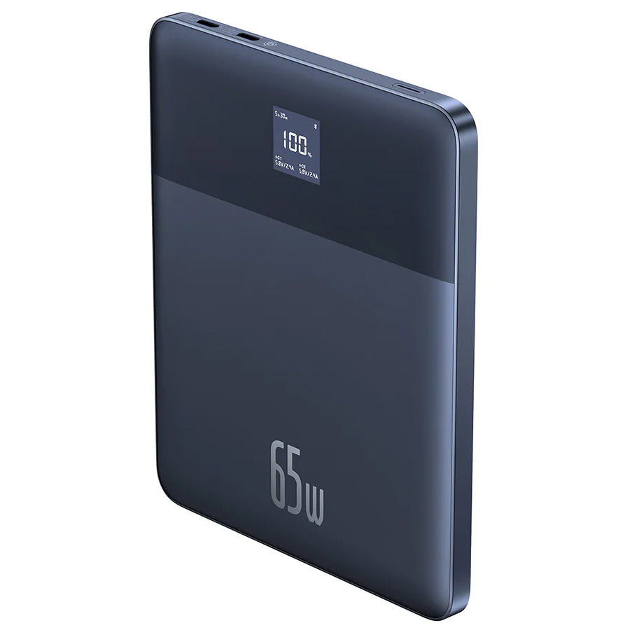 Baseus Blade 2 ulkoinen akku, 12000mAh, 65W, PD, 2 x USB-C, sininen P10063801323-00