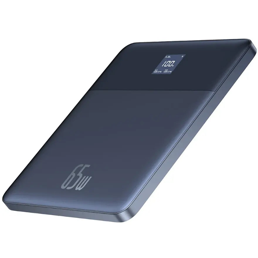 Baseus Blade 2 ulkoinen akku, 12000mAh, 65W, PD, 2 x USB-C, sininen P10063801323-00