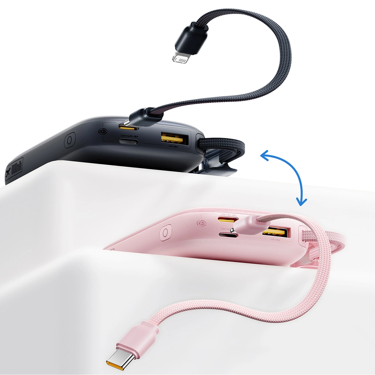 Ulkoinen akku Baseus EnerFill FC21 QPow 3 Ultra, 10000mAh, 22.5W, QC + PD, 1 x USB-A - 1 x USB-C, Musta