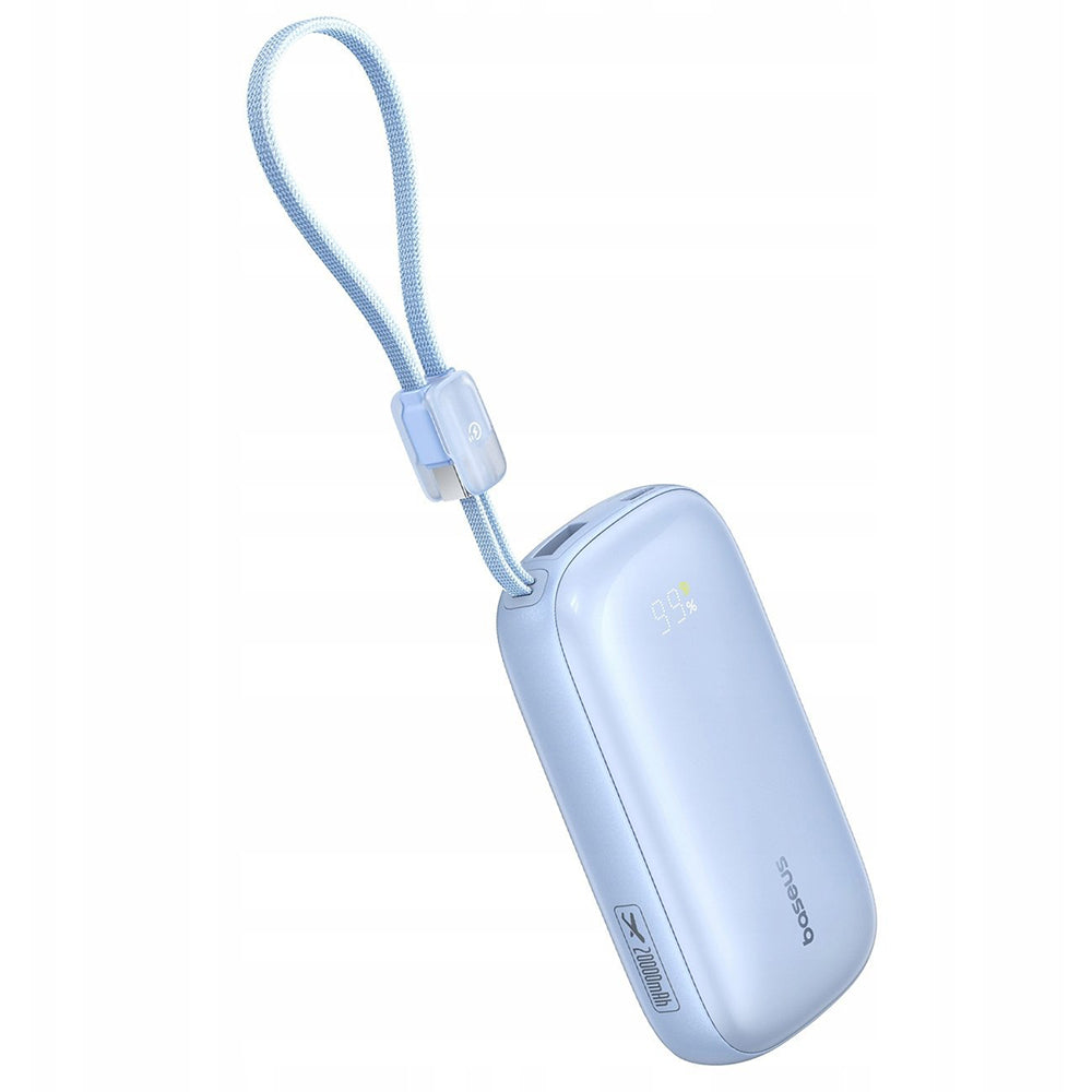 Baseus EnerFill FC21 Qpow 3 Ultra ulkoinen akku, 10000mAh, 45W, QC + PD, 1 x USB-A - 1 x USB-C, Sininen E0027Q03