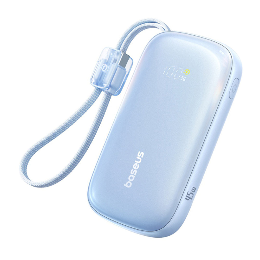 Baseus EnerFill FC21 Qpow 3 Ultra ulkoinen akku, 10000mAh, 45W, QC + PD, 1 x USB-A - 1 x USB-C, Sininen E0027Q03