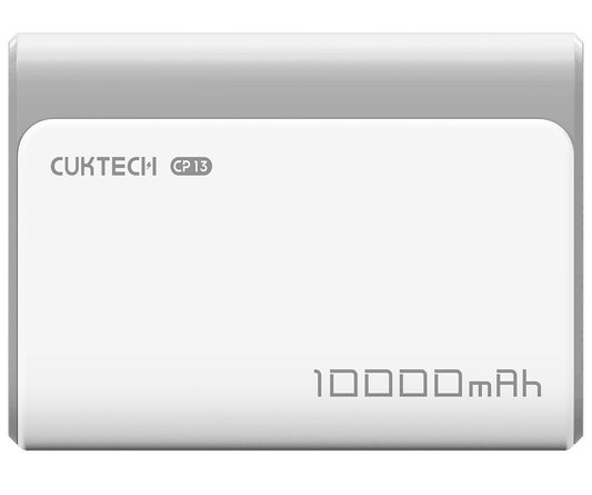 Cuktech CP13 Ulkoinen Akku, 10000mAh, 30W, QC + PD, 1 x USB-A - 1 x USB-C, Harmaa
