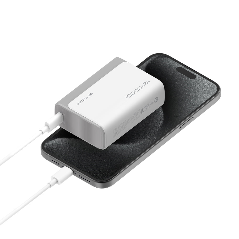 Cuktech CP13 ulkoinen akku, 10000mAh, 30W, QC + PD, 1 x USB-A - 1 x USB-C, vaaleanpunainen CUK0PB100DPK
