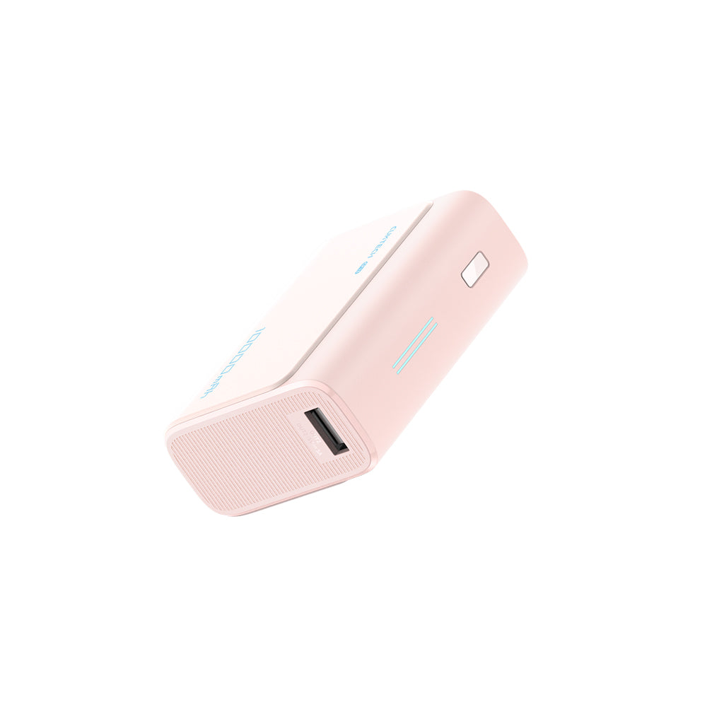 Cuktech CP13 ulkoinen akku, 10000mAh, 30W, QC + PD, 1 x USB-A - 1 x USB-C, vaaleanpunainen CUK0PB100DPK