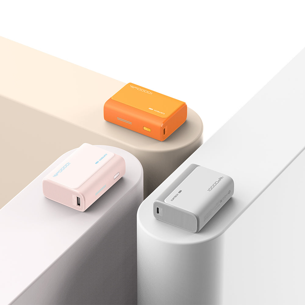 Cuktech CP13 ulkoinen akku, 10000mAh, 30W, QC + PD, 1 x USB-A - 1 x USB-C, vaaleanpunainen CUK0PB100DPK