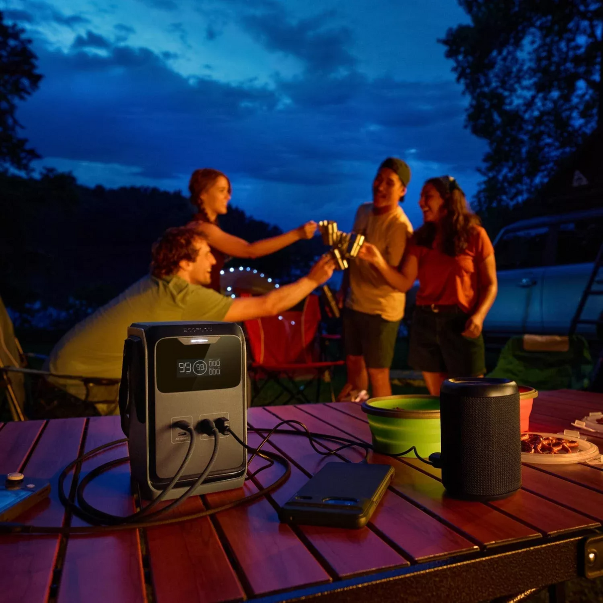 EcoFlow Trail 200 Ulkoinen Akku, 60000mAh, 220W, PD, 2 x USB-A - 2 x USB-C, Musta EF-TRAIL200-N
