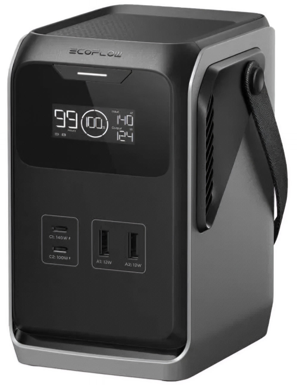 EcoFlow Trail 200 Ulkoinen Akku, 60000mAh, 220W, PD, 2 x USB-A - 2 x USB-C, Musta EF-TRAIL200-N