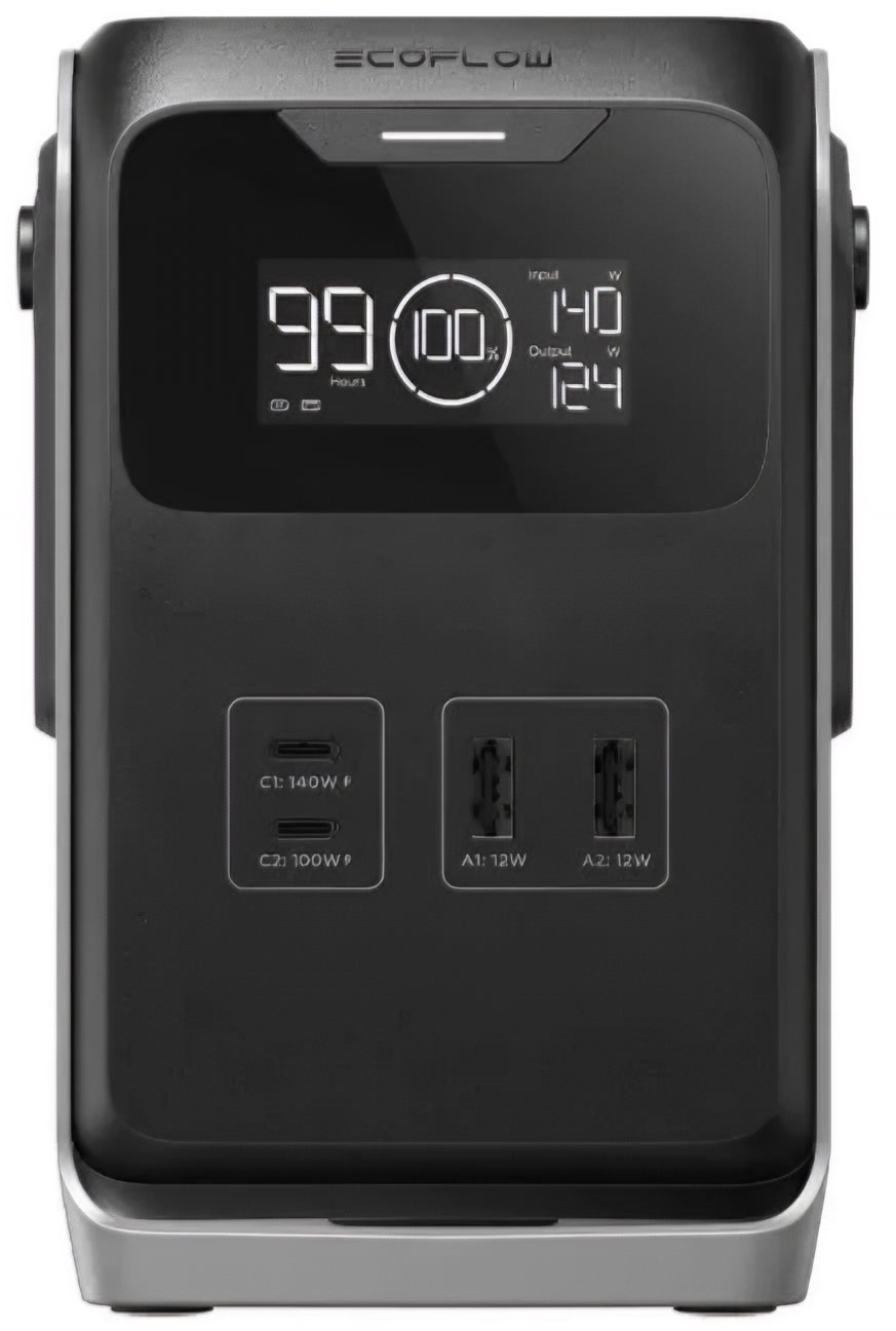 EcoFlow Trail 200 Ulkoinen Akku, 60000mAh, 220W, PD, 2 x USB-A - 2 x USB-C, Musta EF-TRAIL200-N