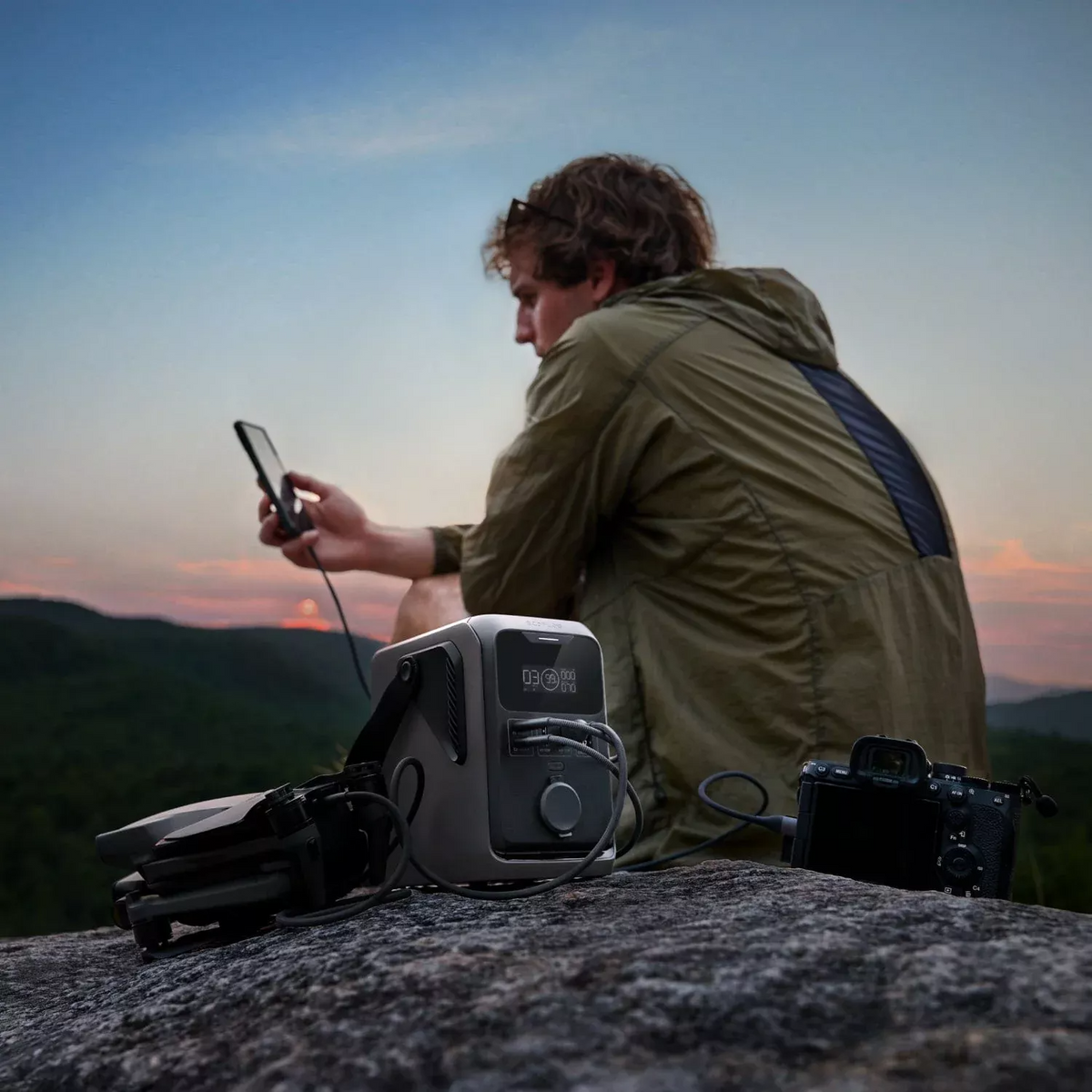 EcoFlow Trail 200 Ulkoinen Akku, 60000mAh, 220W, PD, 2 x USB-A - 2 x USB-C, Musta EF-TRAIL200-N