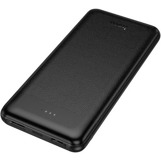 Ulkoinen akku HOCO J153 Stability, 10000mAh, 10W, 2 x USB-A, Musta