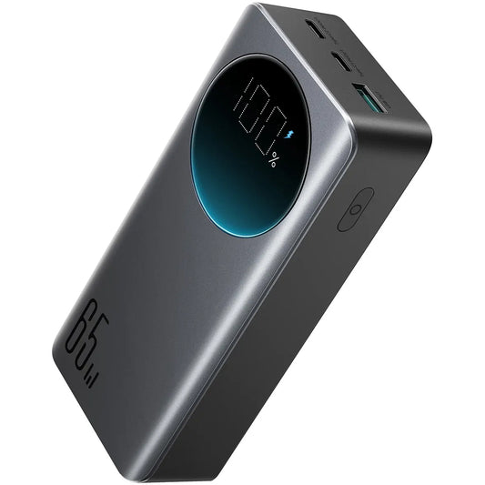 Joyroom ulkoinen akku JR-PBF05, 30000mAh, 65W, QC + PD, 1 x USB-A - 2 x USB-C, musta