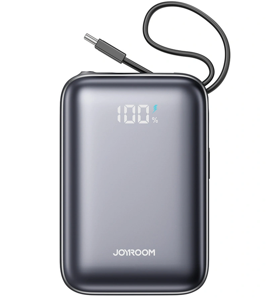 Ulkoinen akku Joyroom JR-PBF29, 20000mAh, 22.5W, QC + PD, 1 x Lightning - 2 x USB-C, Musta