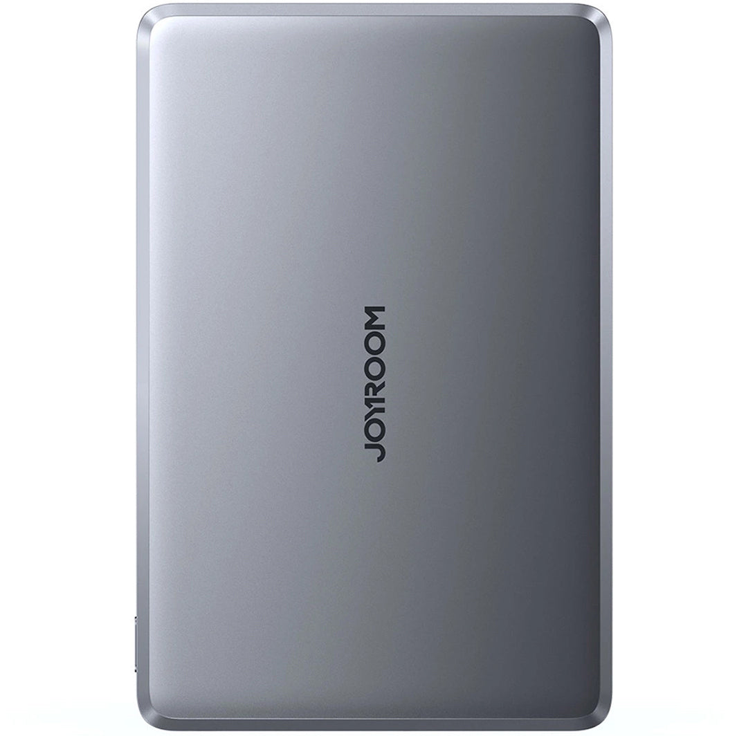 Langaton ulkoinen akku Joyroom JR-PBM08, 5000mAh, 20W, PD + FQI, 1 x QI - 1 x USB-C, Harmaa
