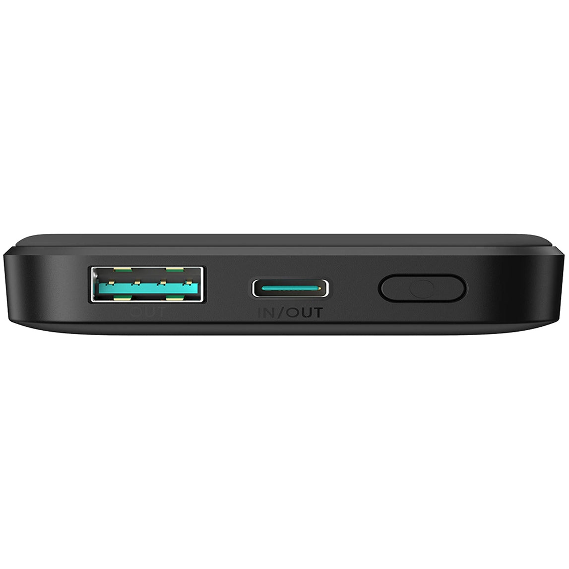 Langaton Joyroom JR-W020 Mini -ulkoinen akku, 5000mAh, 20W, QC + PD + FQI, 1 x QI - 1 x USB-A - 1 x USB-C, Musta
