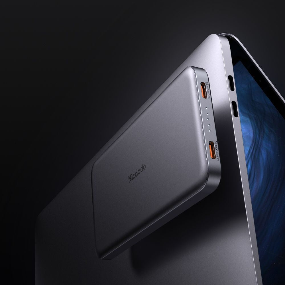 Ulkoinen akku McDodo MC-3781 Meta, 10000mAh, 20W, PD, 2 x USB-C, Musta