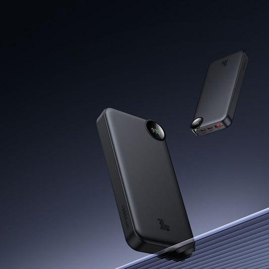 Ulkoinen akku McDodo MC-3850 Display, 10000mAh, 30W, QC + PD, 1 x USB-A - 2 x USB-C, Musta