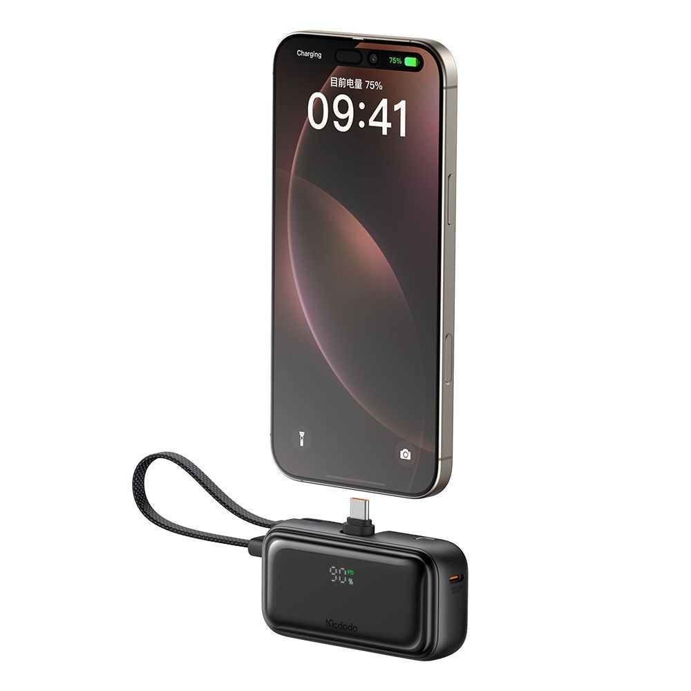 Ulkoinen akku McDodo MC-7760 Freekit, 5000mAh, 22.5W, PD, 3 x USB-C, Musta