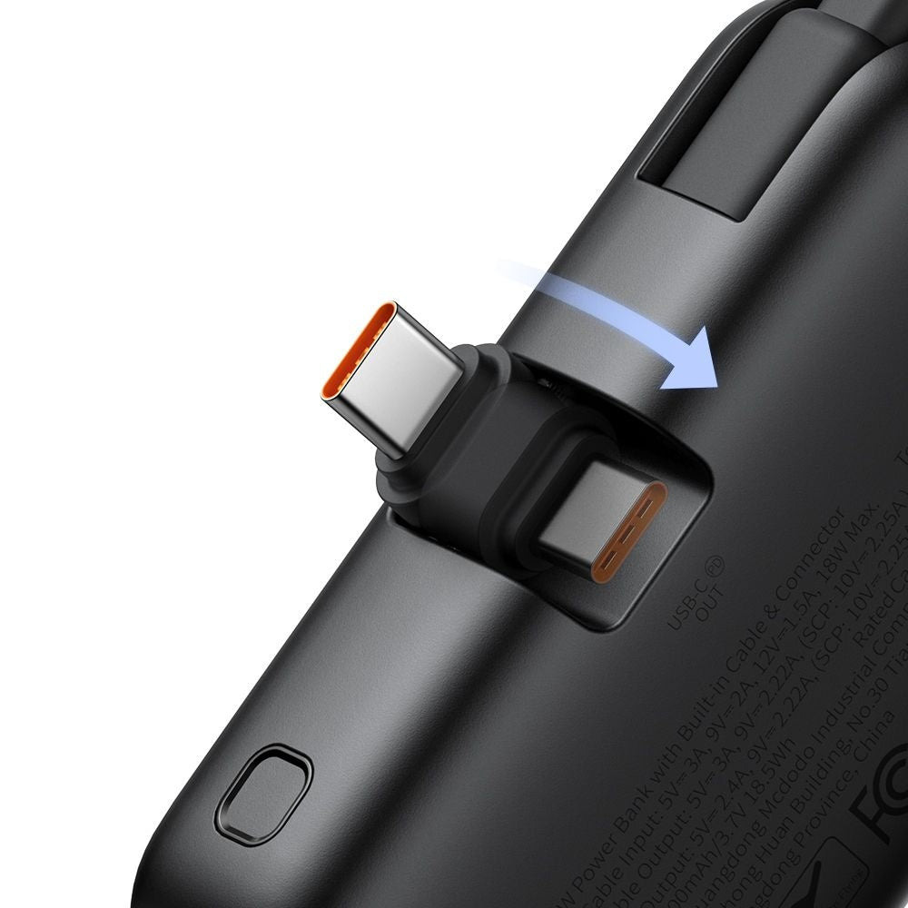 Ulkoinen akku McDodo MC-7760 Freekit, 5000mAh, 22.5W, PD, 3 x USB-C, Musta