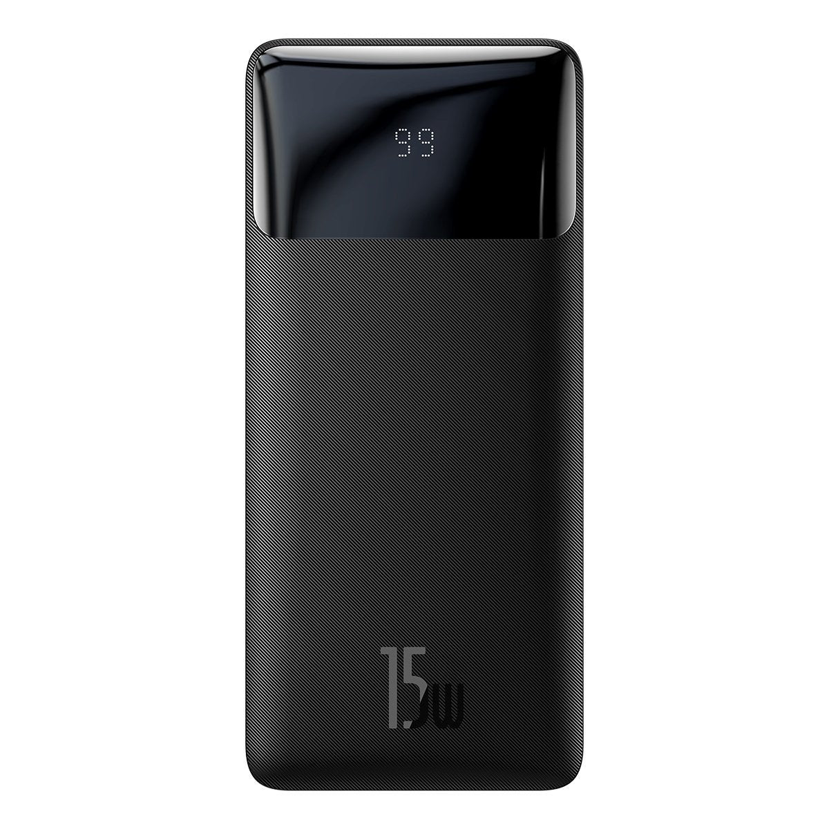Baseus Bipow ulkoinen akku, 10000mAh, 15W, 1 x USB-C - 2 x USB-A, musta PPBD050001