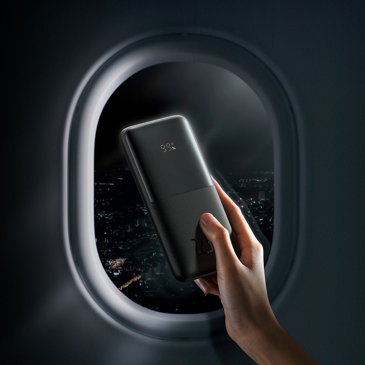 Baseus Bipow Pro ulkoinen akku, 10000mAh, 22.5W, QC + PD, 1 x USB-C - 2 x USB-A, Musta PPBD040001