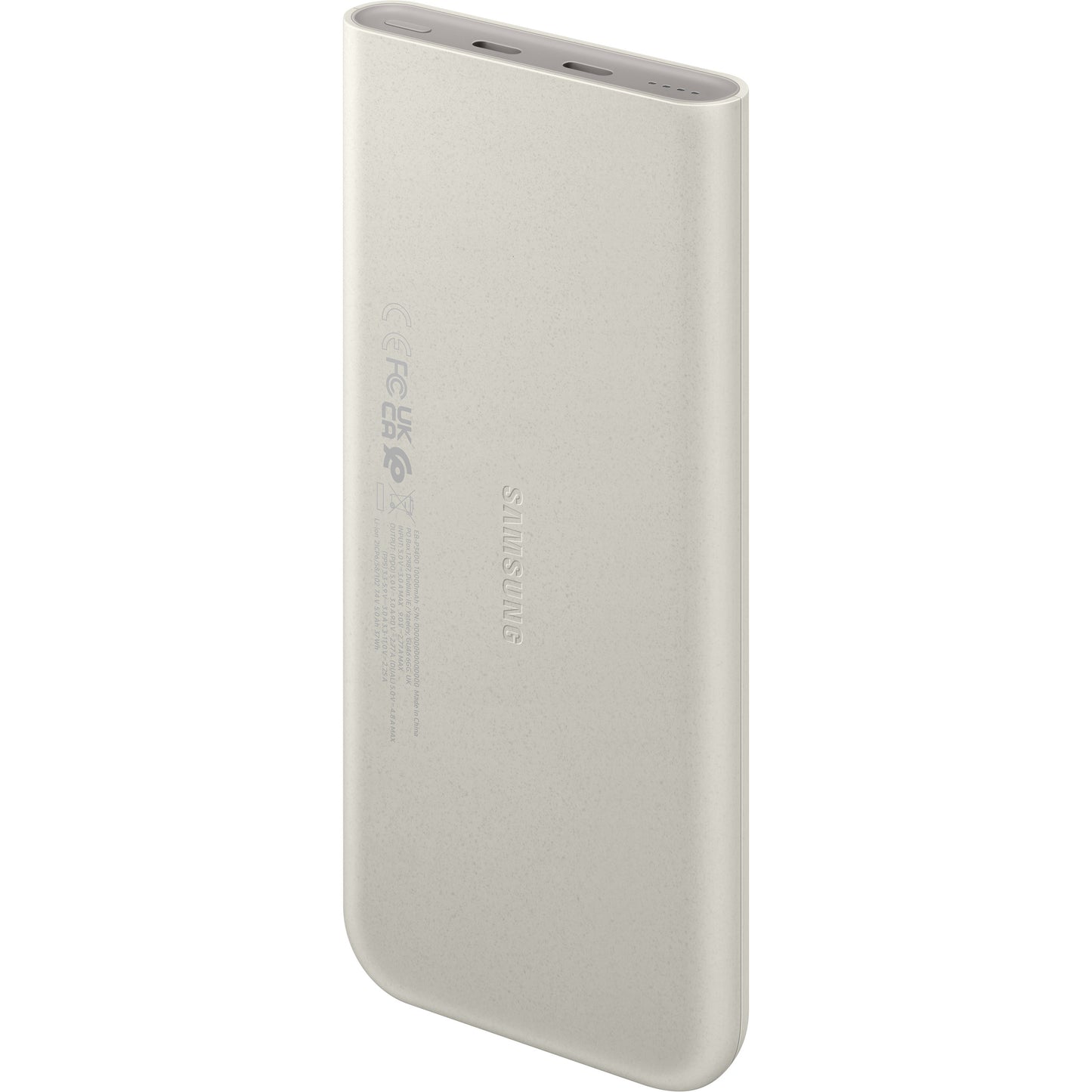 Samsung ulkoinen akku, 10000mAh, 25W, PD, 2 x USB-C, Beige EB-P3400XUEGEU