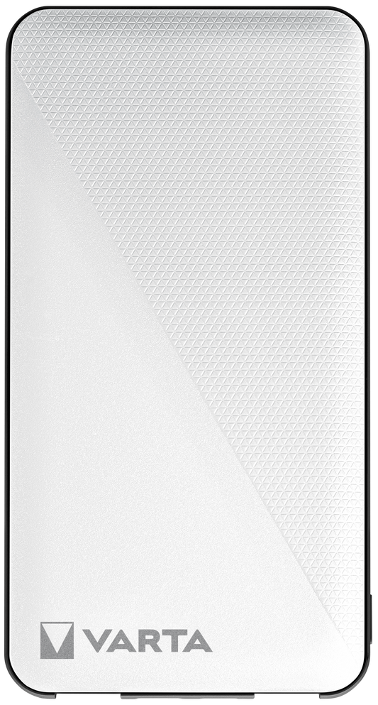 Varta Energy ulkoinen akku, 5000mAh, 15W, 2 x USB-A - 1 x USB-C, valkoinen