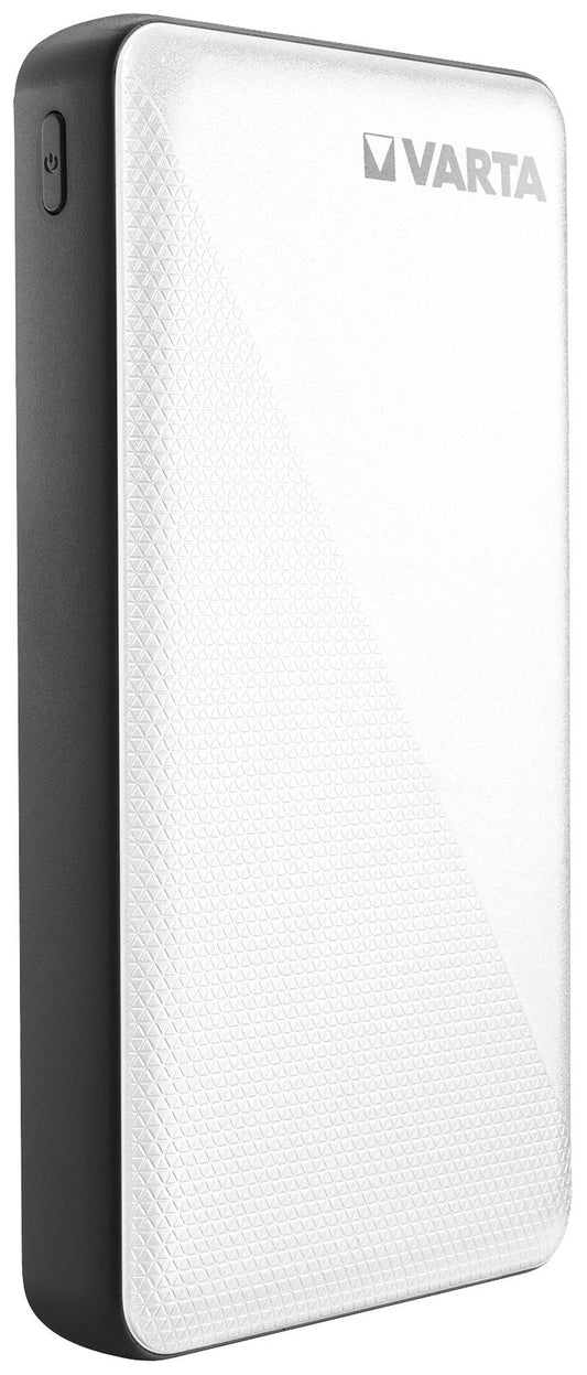 Varta Energy ulkoinen akku, 15000mAh, 15W, 2 x USB-A - 1 x USB-C, valkoinen