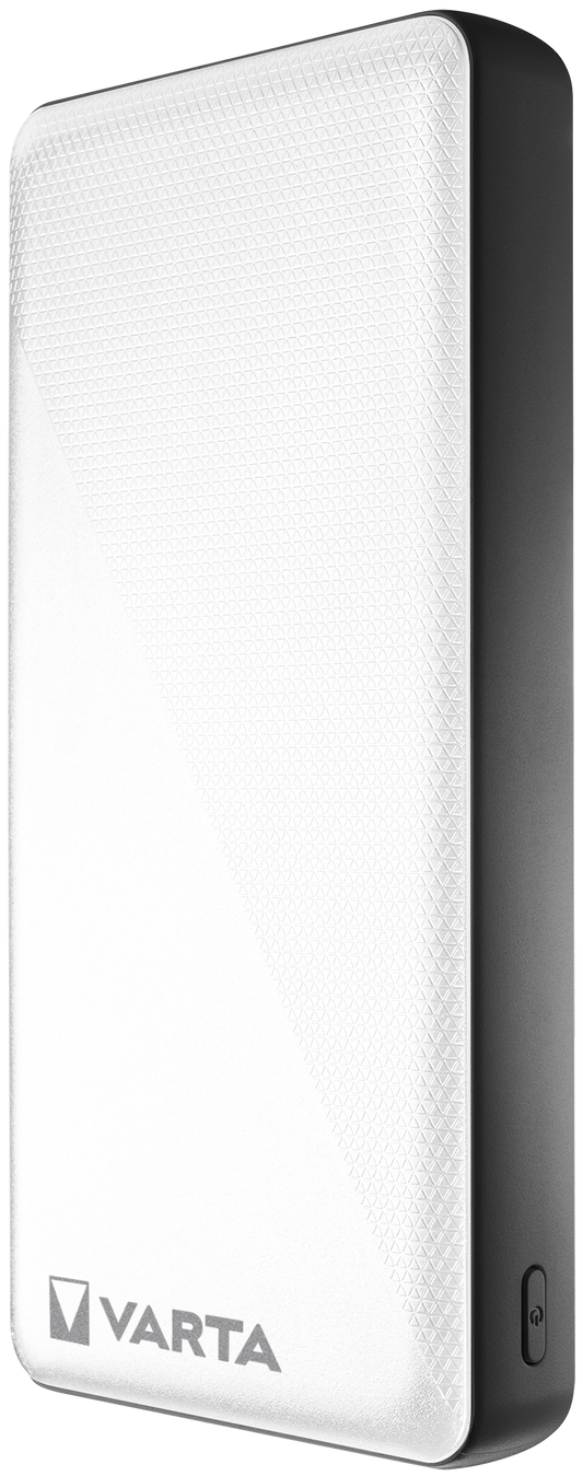 Varta Energy ulkoinen akku, 20000mAh, 15W, 2 x USB-A - 1 x USB-C, valkoinen
