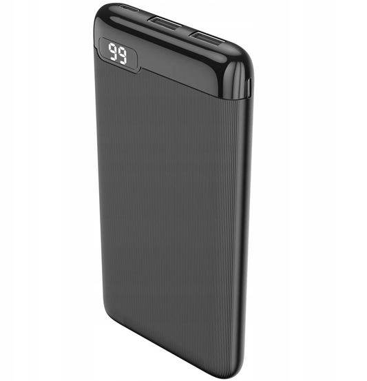 Setty SPBL-10 Ulkoinen Akku, 10000mAh, 10W, 2 x USB-A, Musta